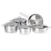 Korkmaz Astra Stainless Steel Cookware Set Silver 9 PCS
