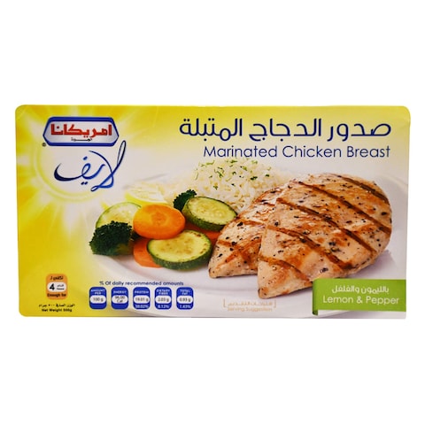 Americana Quality Lemon And Pepper Marinated Chicken Breast 500g