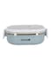 Royalford Single Layer Rectangular Lunch Box Blue/White 900ml