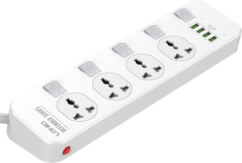 LDNIO SC5006 Five Independent Switch Sockets Household Plug Power Strip Power Strip Surge Protector Plug Adapter Pop Socket