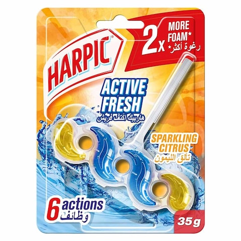 Harpic Fresh Power Toilet Cleaning Blocks - Summer Breeze Scent - 35 gram