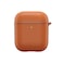 WIWU Calfskin Genuine Leather Airpods Case - Brown