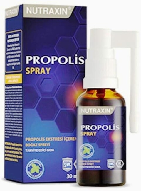 Nutraxin Biota Vitals, Bee Propolis Throat Spray, Naturally Soothing, 30ml (1 Fl Oz)