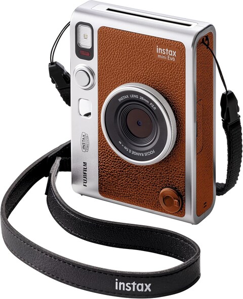 Buy FUJIFILM INSTAX MINI EVO CAMERA BROWN. Online