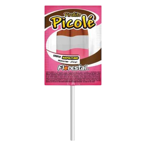 Florestal Pirulito Picole Napolitano Lollipop 55g