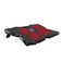 Promate Gaming Laptop Cooling Pad, Ergonomic High-Speed Laptop Cooling Pad with 4 Silent Cooling Fan, Dual USB Port, Adjustable Height, LED Speed Display, Cable Organizer and Ani-Slip Grip for Laptops up to 17 Inch, AirBase-3 Black