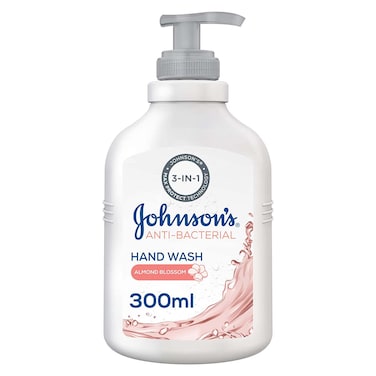 Johnson&#39;s Anti-Bacterial Liquid Hand Wash with Almond Blossom - 300ml