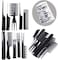 Generic 10Pcs Black Pro Salon Hair Styling Hairdressing Plastic Brush Combs Set