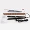 KEMEI-2 in1 Infrared Flat Iron Curler Hair Straightener Ceramic Thermostatic Coating Styling Tool