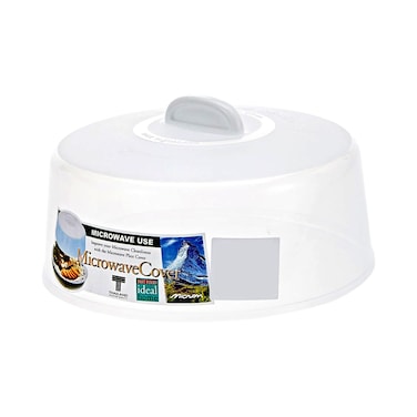 Micron Microwave Cover Small White 19.6cm