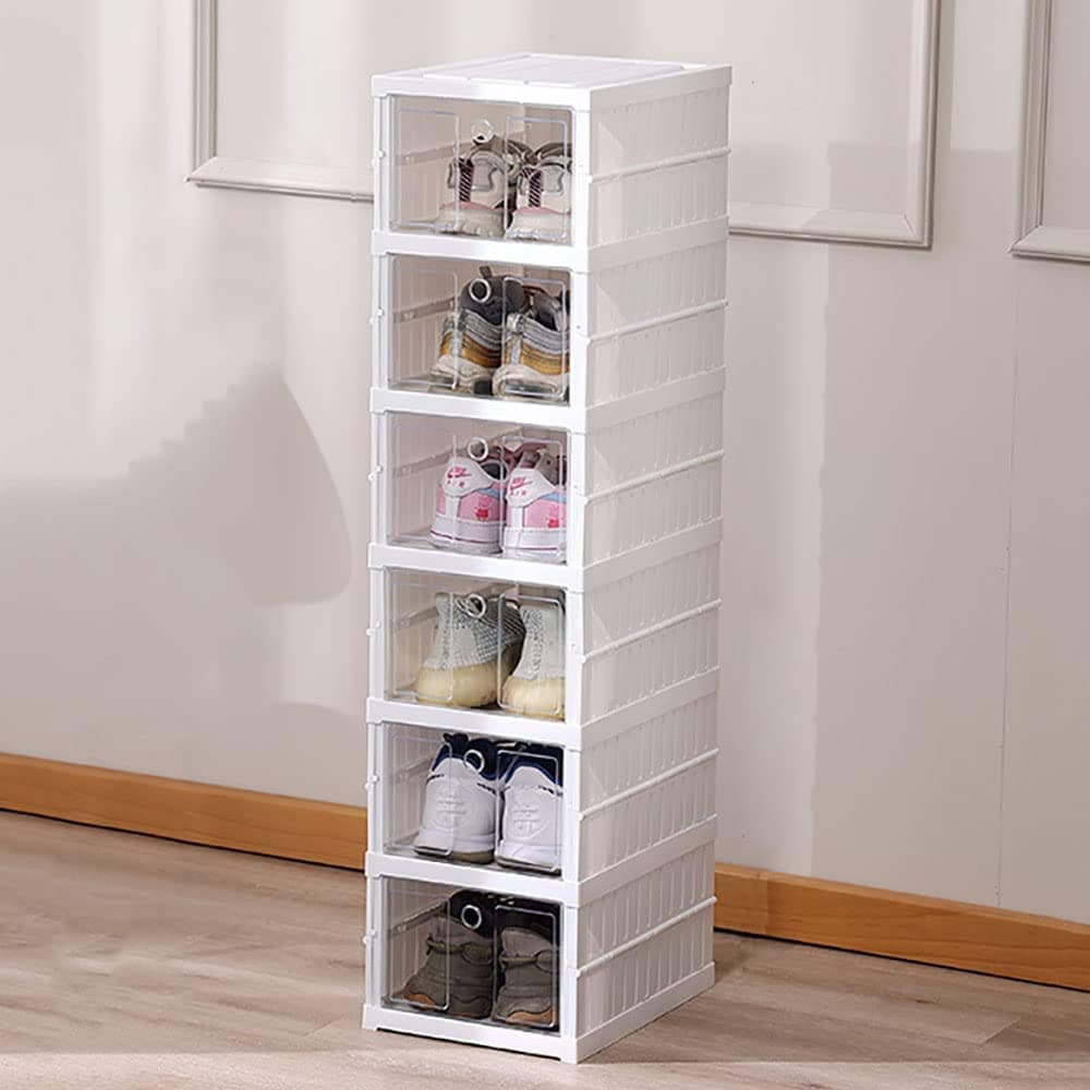 Buy Uaejj Folding Shoe Box, Installation-Free Shoe Storage Cabinet ...