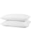Krude 2-Piece Soft Microfiber Pillows Polyester, White 45 X 75cm