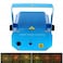 Wmm Mini Laser Stage Lighting, Blue Voice Activation Feature Laser Projector With Lighting Effects