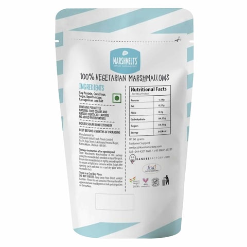 Marshmelts Vegetarian Vanilla Mist Marshmallow 60g