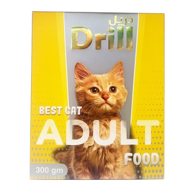 دريل طعام جاف للقطط البالغة - 300 جرام