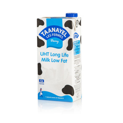 Taanayel Les Fermes Uht Milk Low Fat 1L