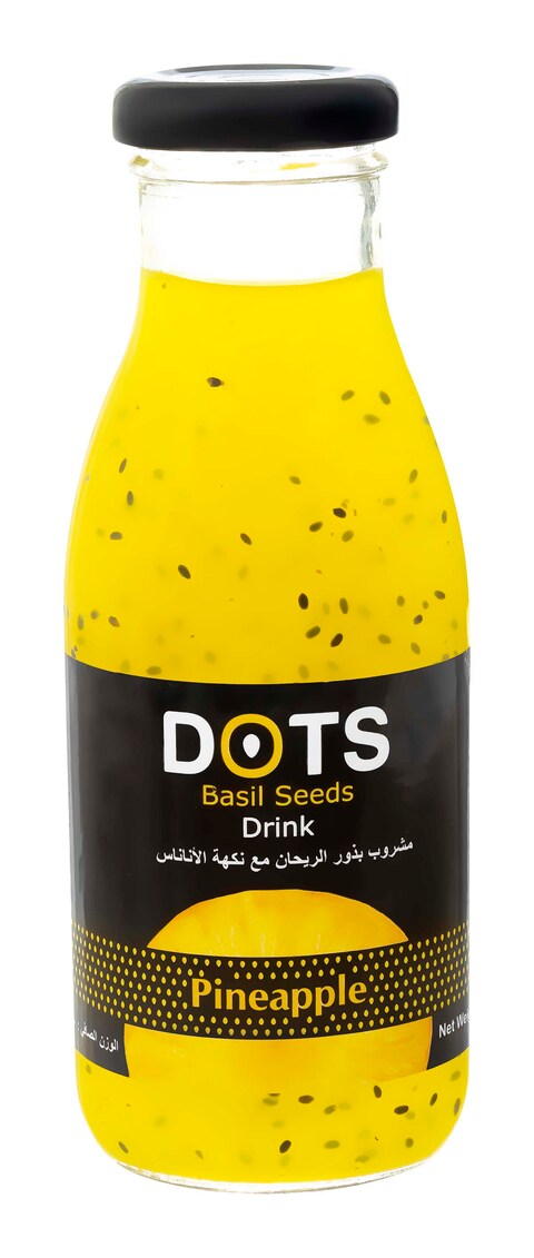 Dots Basil Seed Drink With Pineapple - 280 ml