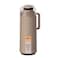 Tramontina Since 1911, Made In Brazil Exata Beige Plastic Thermal Beverage Dispenser With 1 Liter Glass Liner And Plastic Lid