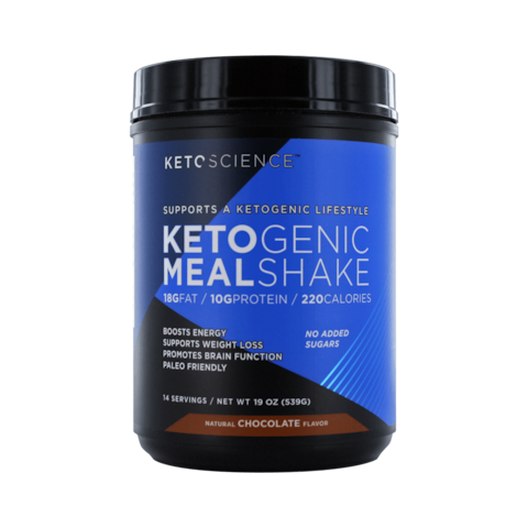 Keto Science Chocolate Cream Keto Meal Shake Powder 539g