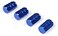 Generic Aluminum Car Tire Valve Cap, A Box Containing 4