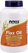 NOW Supplements, Flax Oil 1000 mg with Essential Omega-3s, Cold Pressed, Hexane Free, Vegan Formula, 120 Veg Softgels