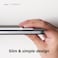 Elago Pencil Holder Compatible with Apple Pencil 1 and 2, Strong Adhesive Sleeve, Attach to Tablet Case, PU Leather and Soft Lycra Material, Stylish Design, Elastic Pocket, Scratch-Free [White]