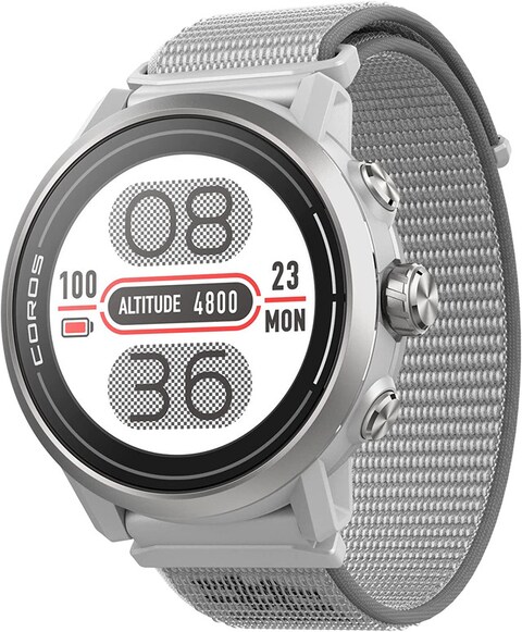 COROS APEX 2 GPS Outdoor Watch,, Premium GPS Sport Watch,GPS Adventure Watch,Heart Rate Monitor, Grey