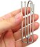 AL ARQAM 30 pcs Stainless Steel Curtain Pleater Tape Hooks, Stainless Curtain Pleat Hook, 4 Prongs Pinch Pleat Hook,Traverse Pleater 4 End Hooks (Stainless Metal)
