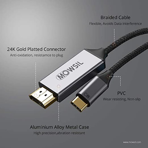 Mowsil USB Type C To HDMI Cable