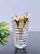 Generic Decorative Crystal Incense Burner With Golden Cover