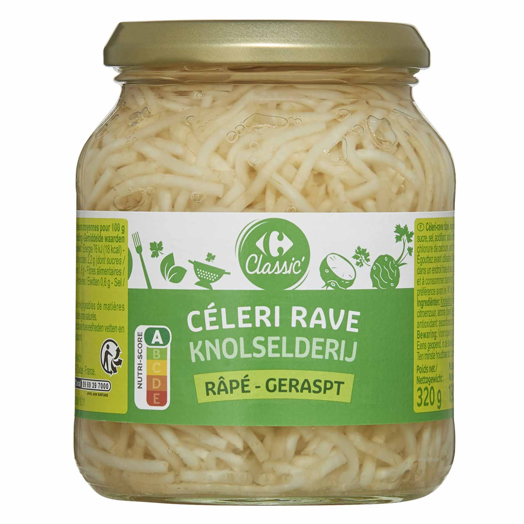 Carrefour Celeriac Grated 370ML