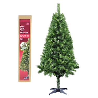 Carrefour Artificial Christmas Tree With Stand Green 150cm
