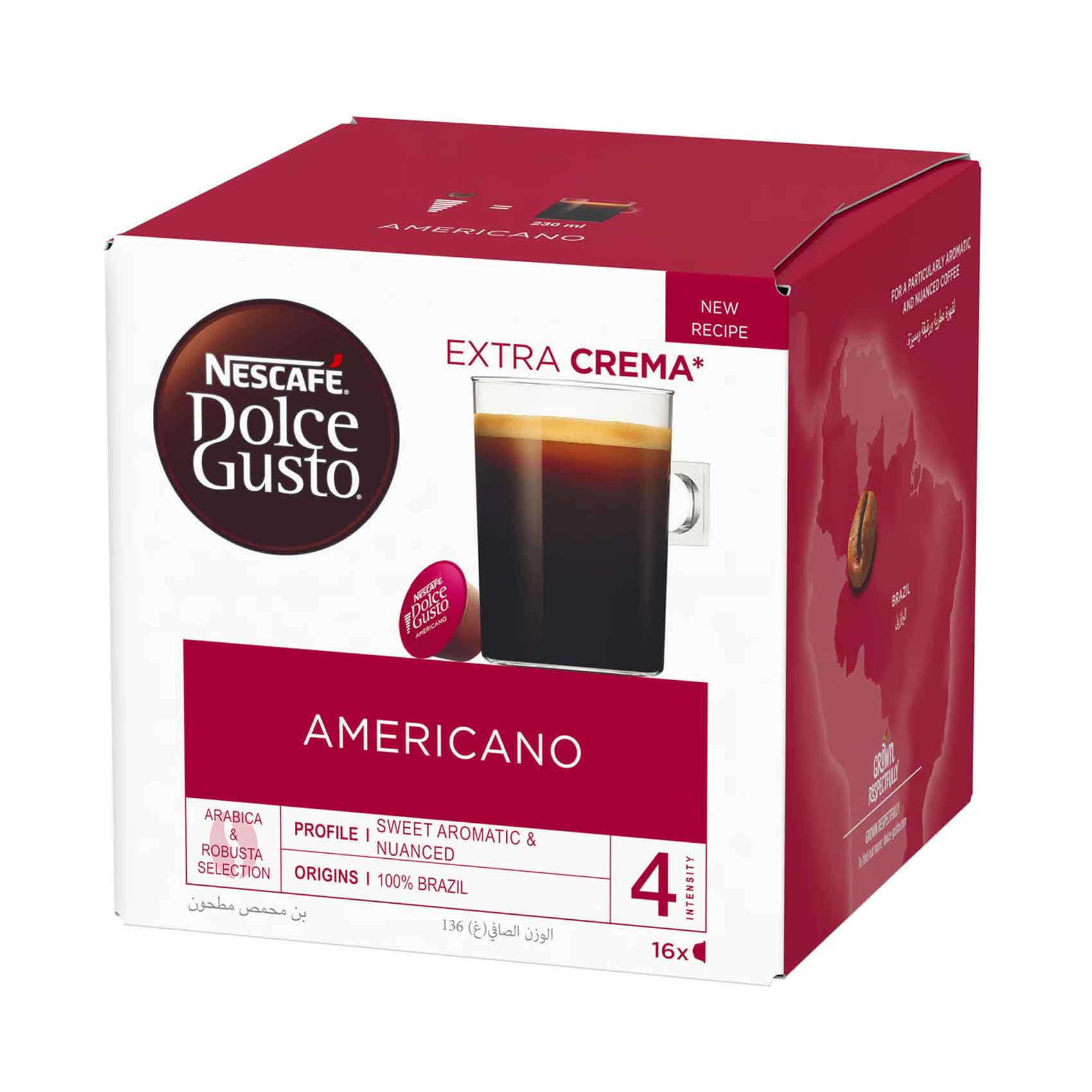 Buy Nescafe Dolce Gusto Americano Coffee Capsules 136g Online