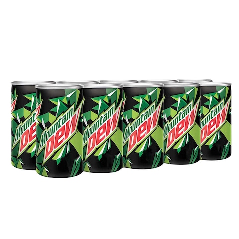 Mountain Dew Carbonated Soft Drink 150ml Pack of 10