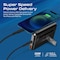 Promate Magnetic Wireless Power Bank, 10000mAh 15W Qi Wireless Mag-Safe Battery Pack with 20W USB-C Power Delivery Port, 18W QC 3.0 Port and Foldable Stand for iPhone 13, iPad Air PowerMag-10Pro Black