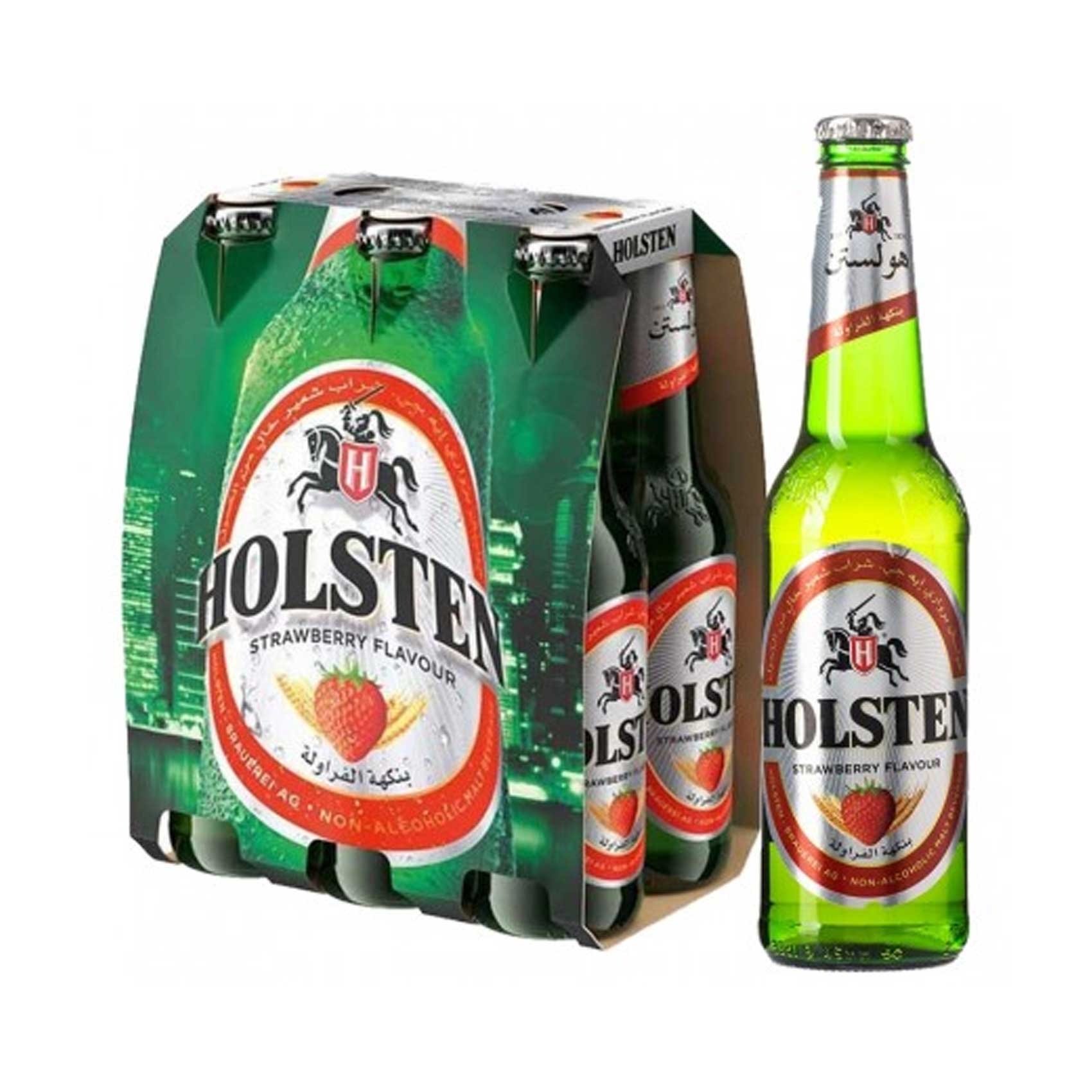 Holsten Malt Drink Strawberry 330mlx6&#39;s