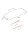 Generic Double-Line Cake Slicer Silver 0.055Kg