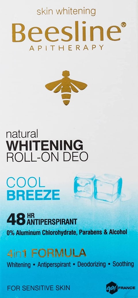 Beesline Whitening Roll-On Deodorant, Cool Breez