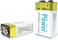 DMK Power 9V (950mAh) Rechargeable Li-ion Batteries 2pcs, Low Self-Discharge Square Battery Compatible with Smoke Alarm/Detector,