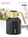 Dessini Tea &amp; Coffee Vacuum Flask 1L Dk101 Black/Gold