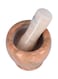 Royalford Marble Mortar Pestle Set Beige 1Cm