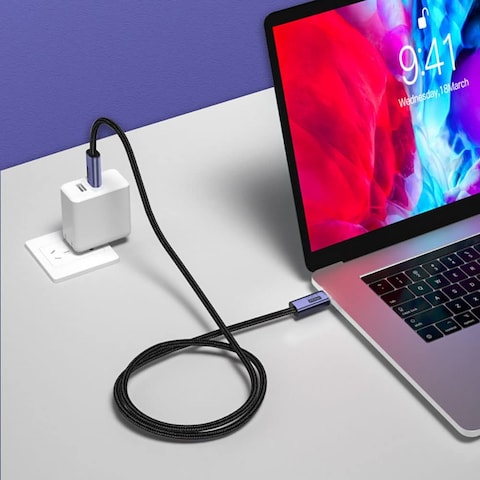 Xpower USB 4 Cable [2 Meter]  100W PD 3.0 Fast Charging 20Gbps Data Transfer 8K Video 60 Hz USB-C with e-marker chip for Smart Phone / Macbook / iPad / Hard Drive - USB4 2M