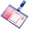 PP Clip Name Badge Horizontal 5742 One card with clip Clear and transparent Light and compact PP material