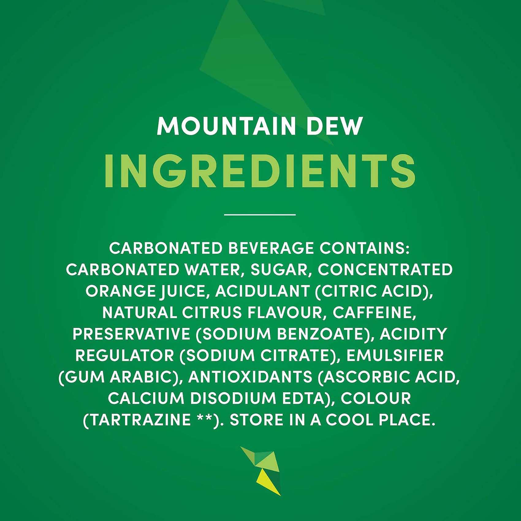 Mountain Dew  Carbonated Soft Drink  Plastic Bottle  500ml