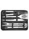 Generic 9-Piece Bbq Grill Tool Set Silver/Black