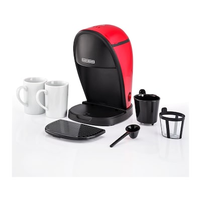 Black Decker Coffee Maker 250 ml 450 Watt Cups Red DCM48-B5