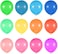 Shovan - Birthday Party Balloons, 100 Pack 12 Inch Colored Latex Balloon Set Balloon Arch Rainbow Party Supplies For Helium Tank Or Air Use Party