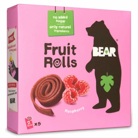 Bear Raspberry Pure Fruit Yo Yo Fruit Snack 20g Pack of 5