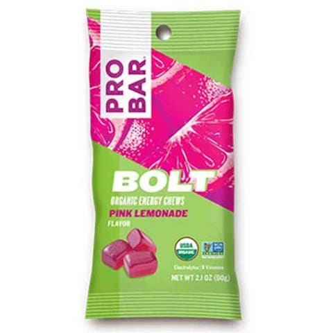 Pro Bar Bolt Organic Energy Chews Pink Lemonade 60 Gram