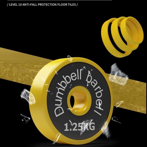 Max Strength Dumbbell And Barbell Set Weightlifting Fitness Cement Steel Rubber Adjustable Dumbbell And Barbell Set 2 In 1 (15kg)